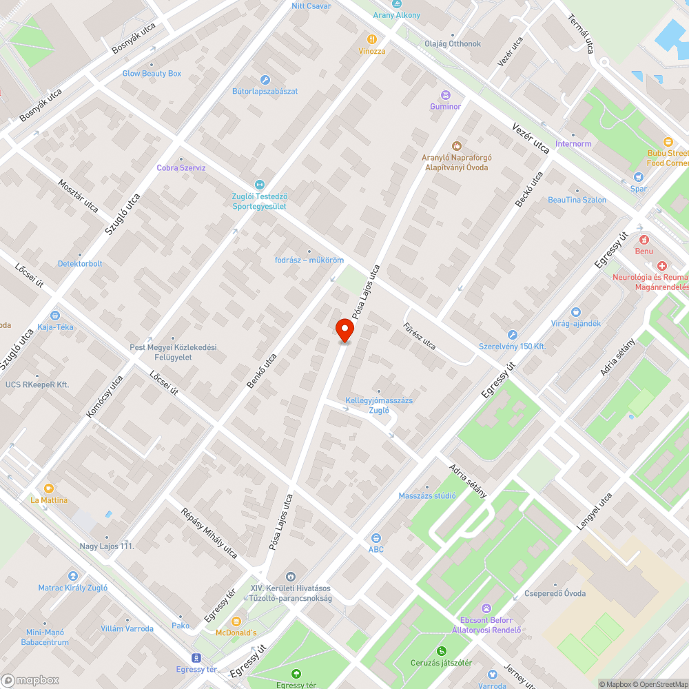 Kátyú bejelentés helye