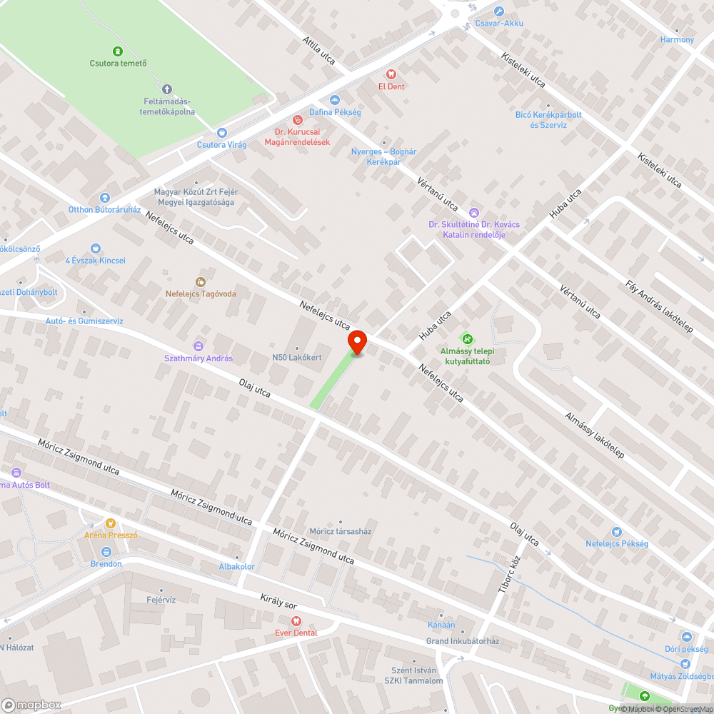 Graffiti bejelentés helye