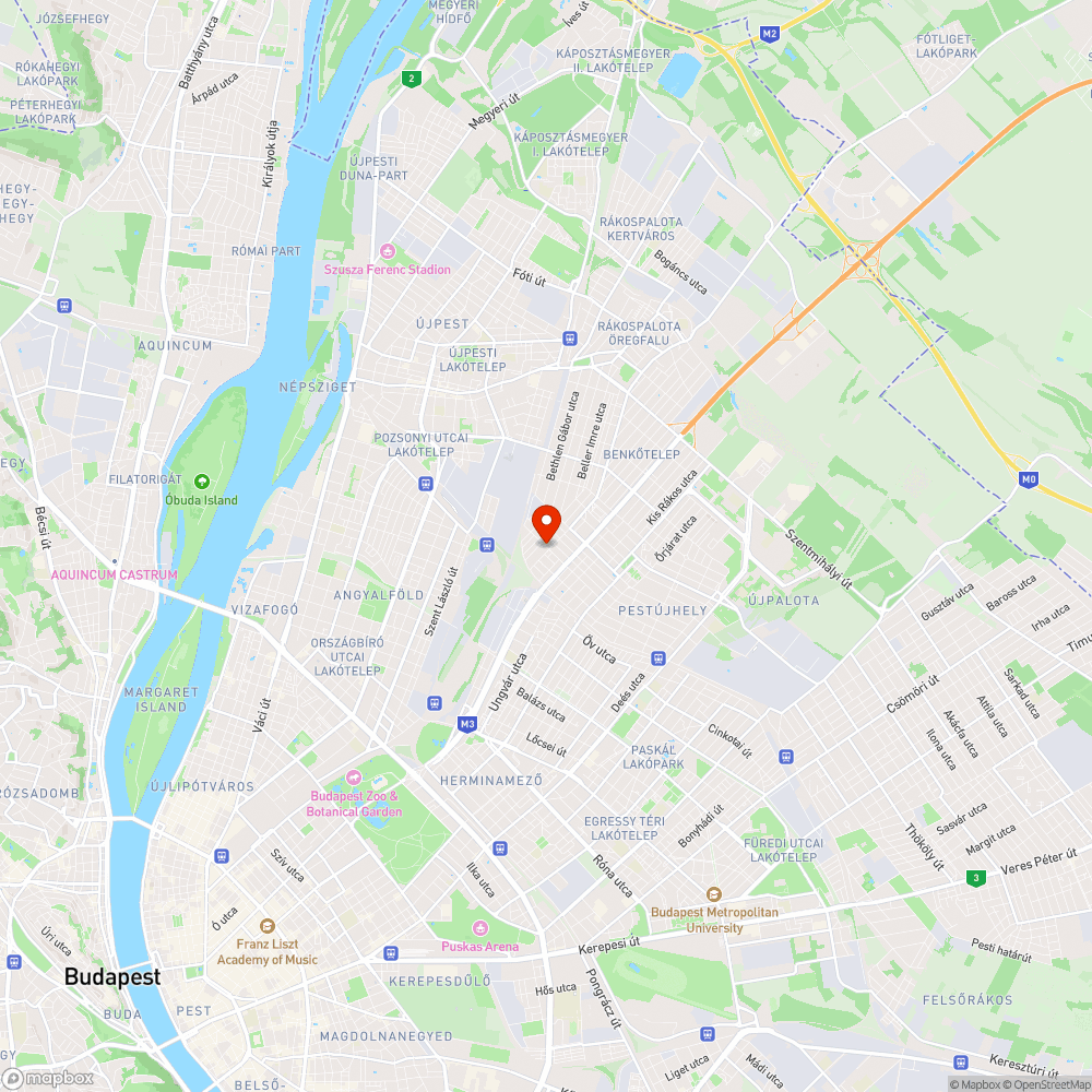 Beszakadásra ítélt útburkolat bejelentés helye