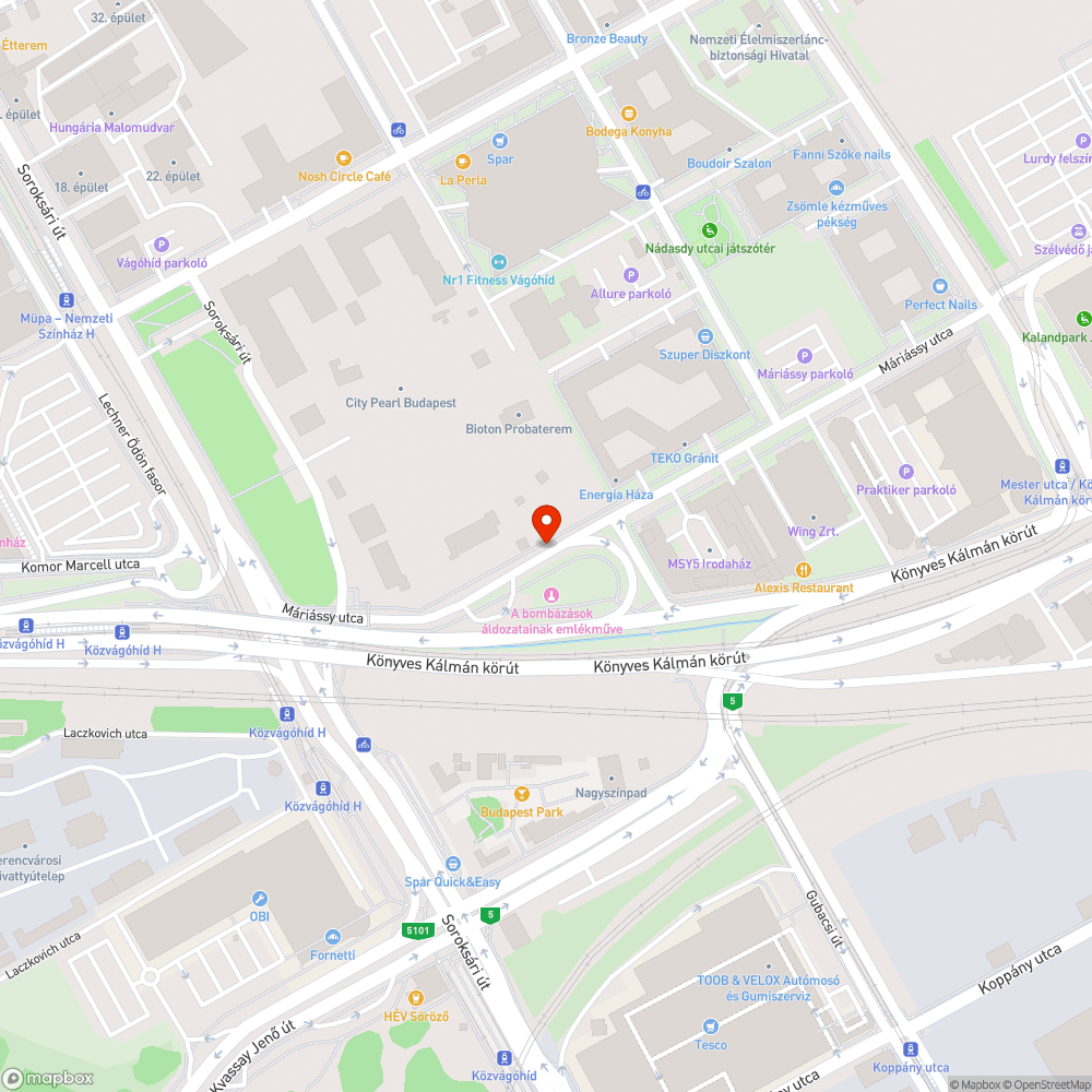 Útra belógó bokor bejelentés helye