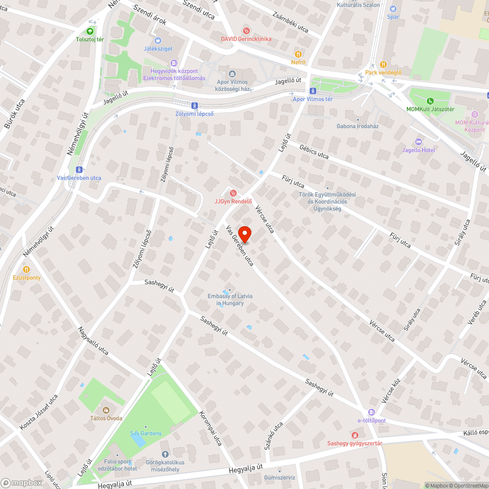 Elhagyott autó bejelentés helye