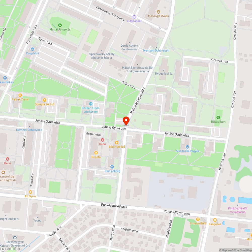 Csatorna bejelentés helye