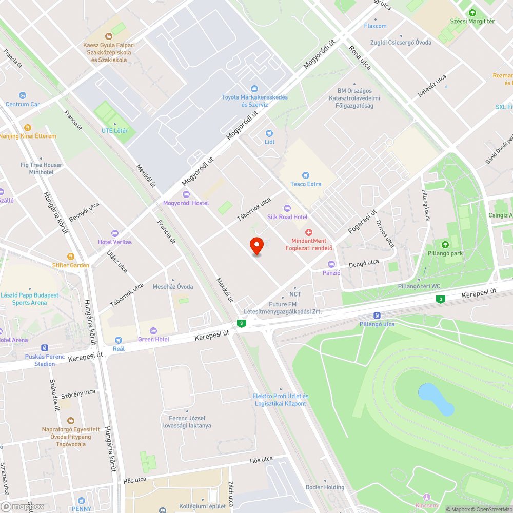 Rendszám nélküli elhagyott autó bejelentés helye