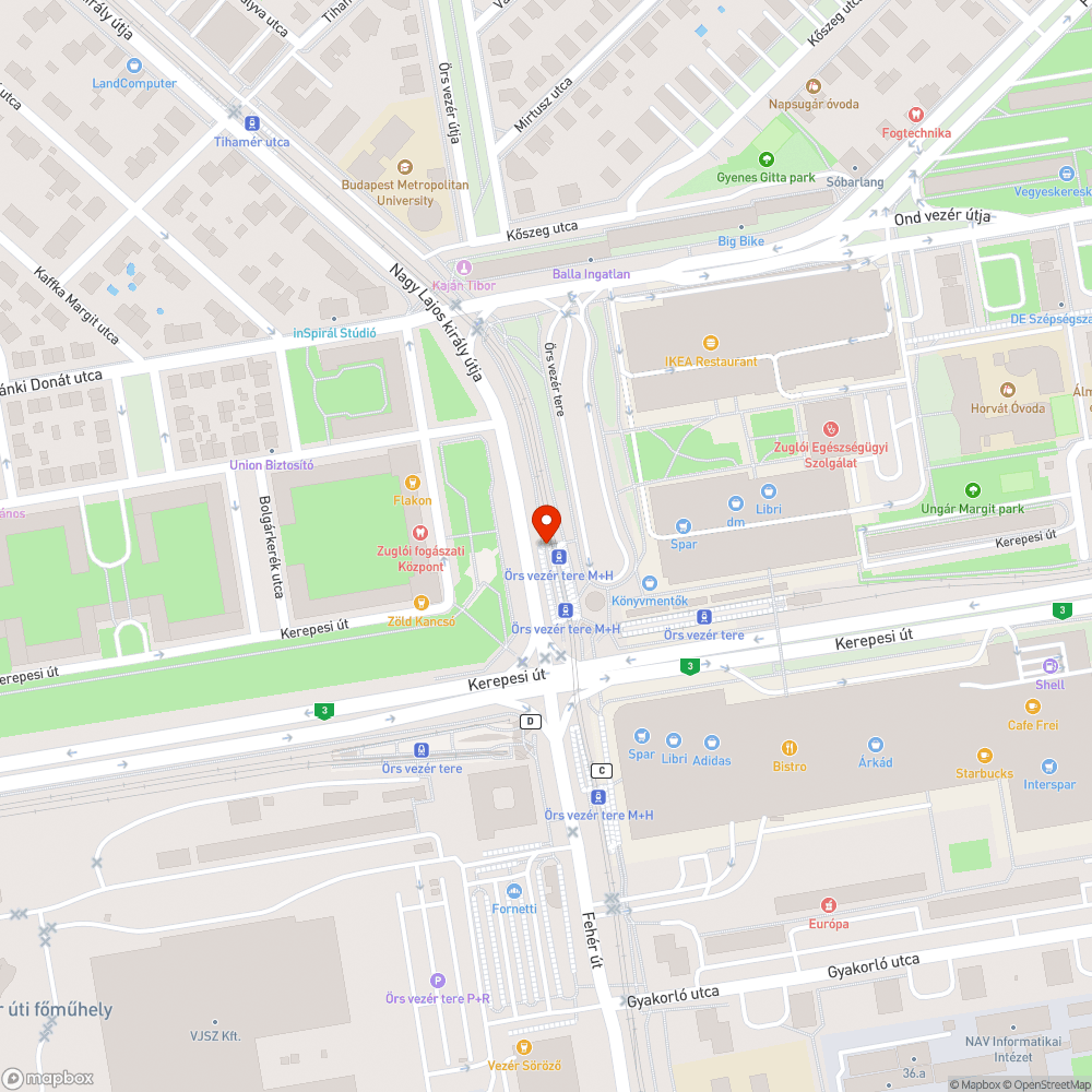 Dzsuvás váró bejelentés helye