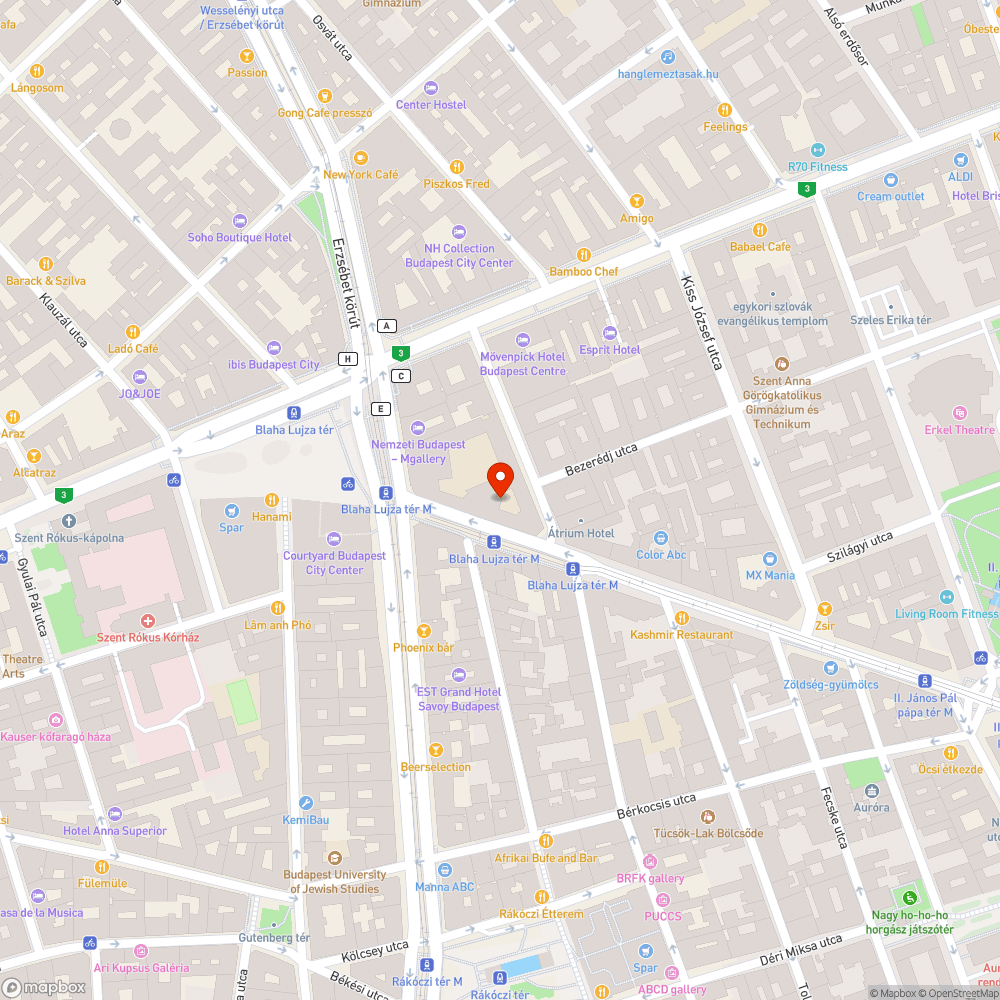 Hibás ereszcsatorna a Népszínház utcában bejelentés helye