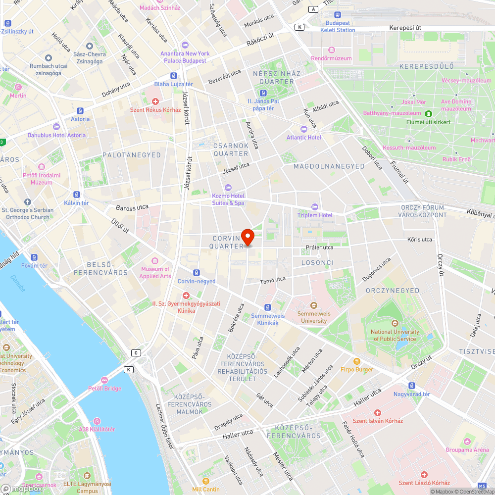 Nagy kátyú bejelentés helye