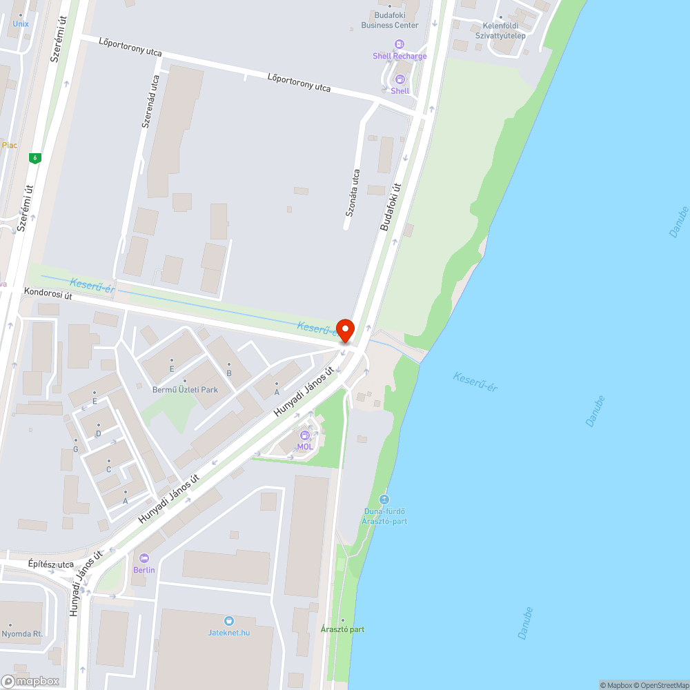 Mély kátyú a kondorosi-Budafoki kereszteződésben bejelentés helye