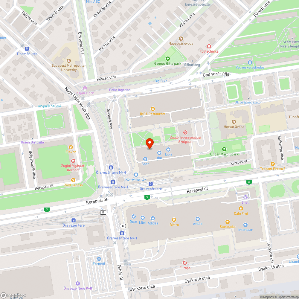 Graffitik a Sugáron bejelentés helye