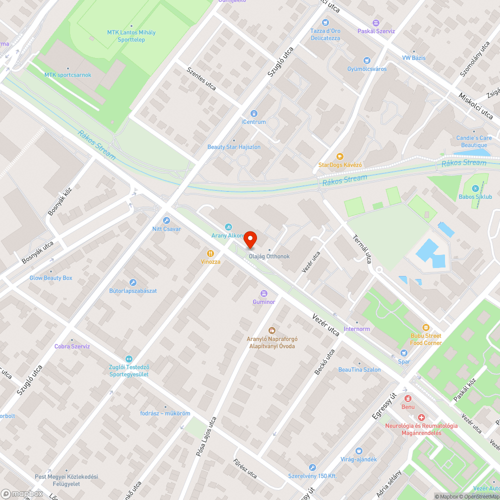 Piszkos, összefirkált pad a Rákos-patak mentén bejelentés helye