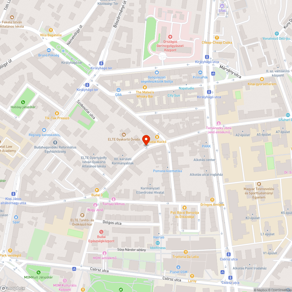 Szétporladó botlásveszélyes fedlap a Kiss János altábornagy utcában bejelentés helye