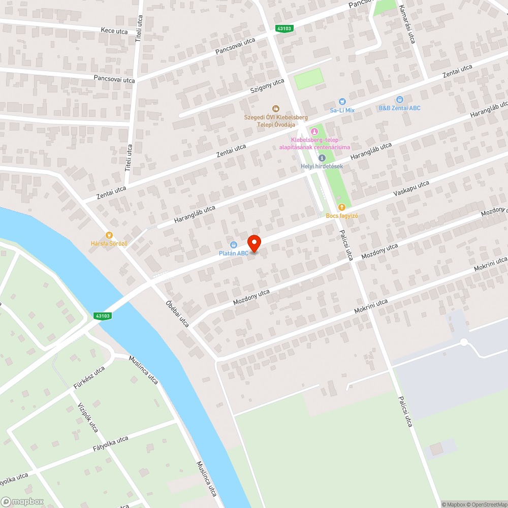 Szeged, Vaskapu utca magas út perem bejelentés helye