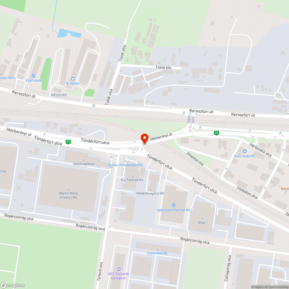 Hulladék a felüljáró alatt bejelentés helye