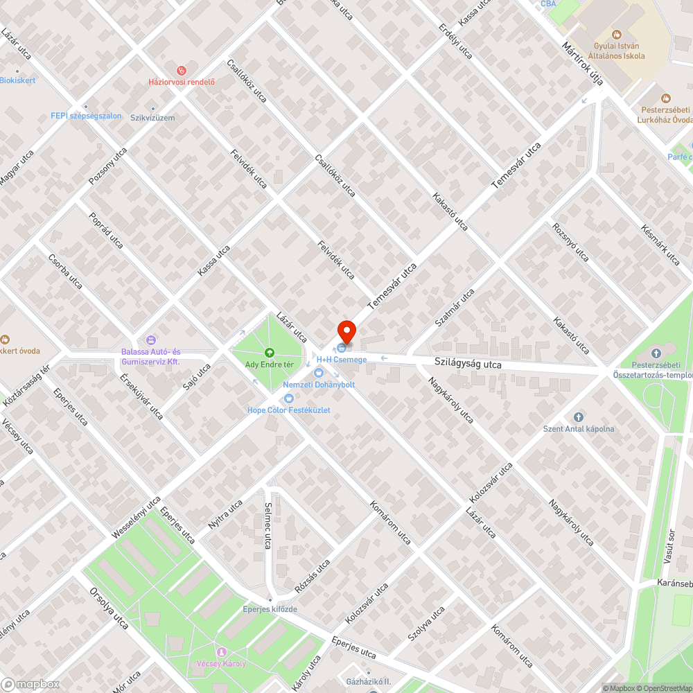 Meg rongált kuka bejelentés helye