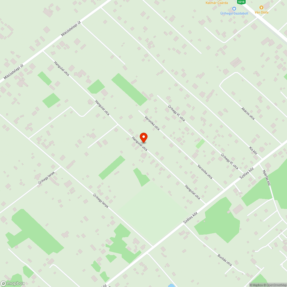 Kátyúk a Hangulat utcában bejelentés helye