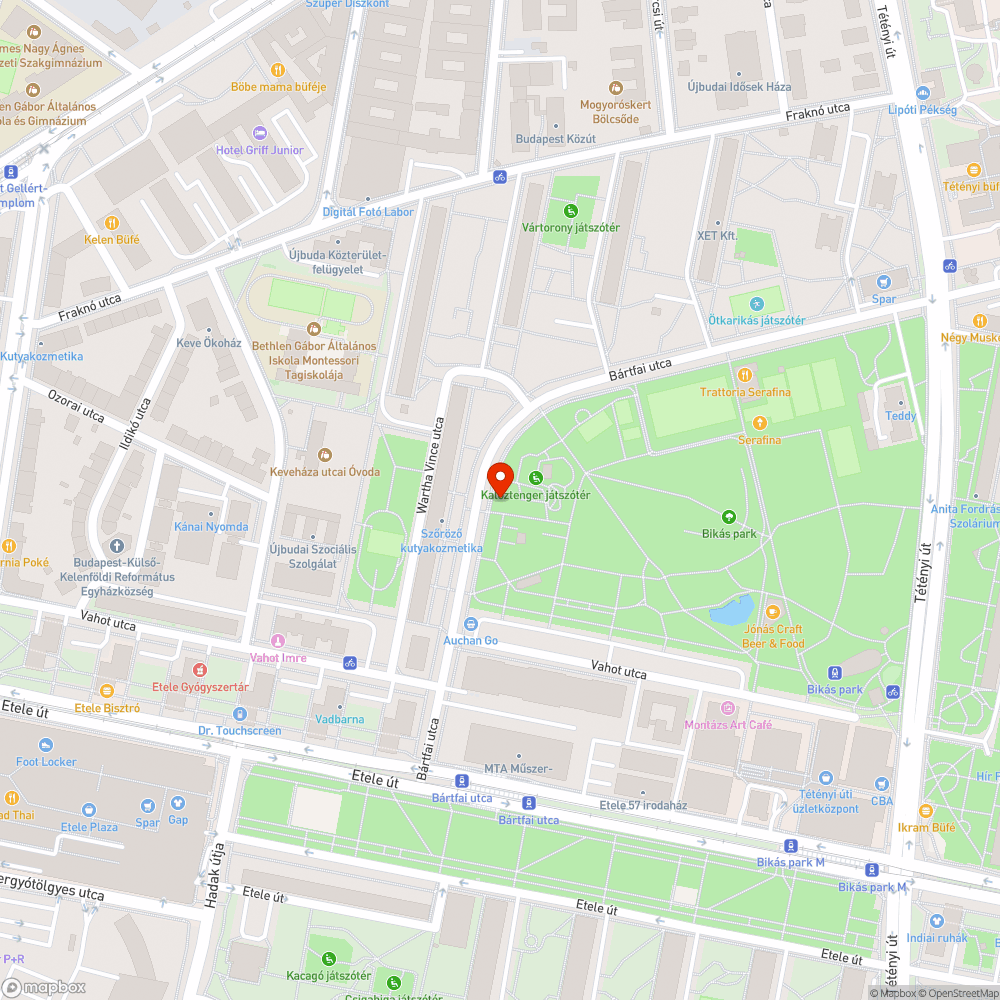 Játszótéren nem működő csap bejelentés helye