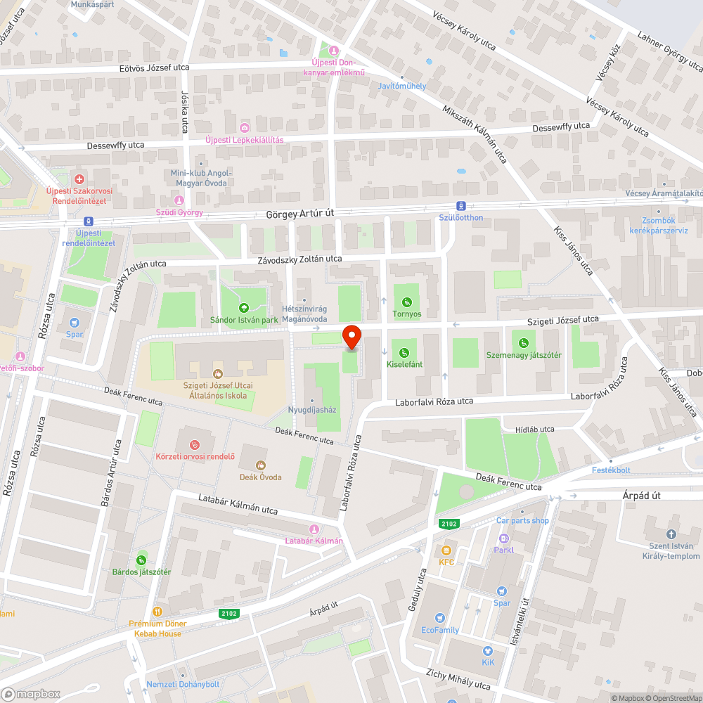 Elszáradt ágak bejelentés helye