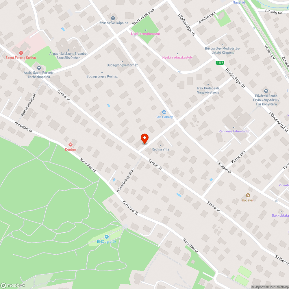 Bölöni - Széher út sarkán firkás szekrény bejelentés helye