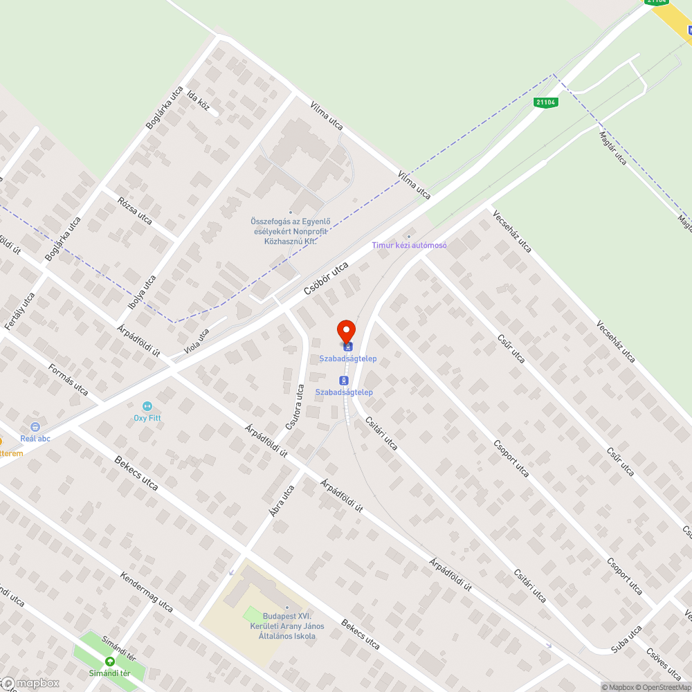 Járdára benövő ágak bejelentés helye