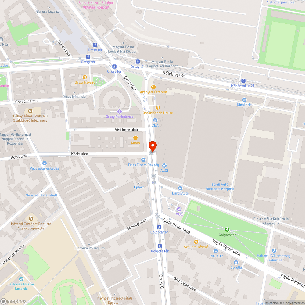 életveszélyes kereszteződés bejelentés helye