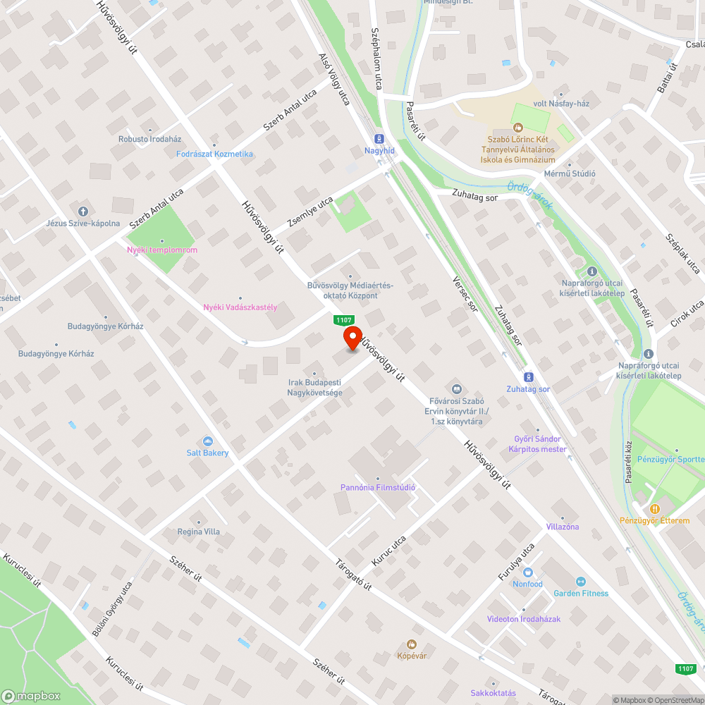 Fűnyírás hiánya a Hűvösvölgyi úton bejelentés helye