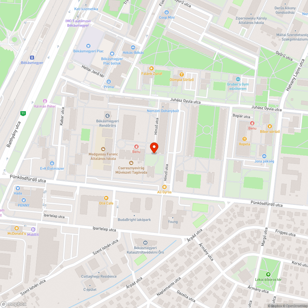 Bevásárlókocsi bejelentés helye