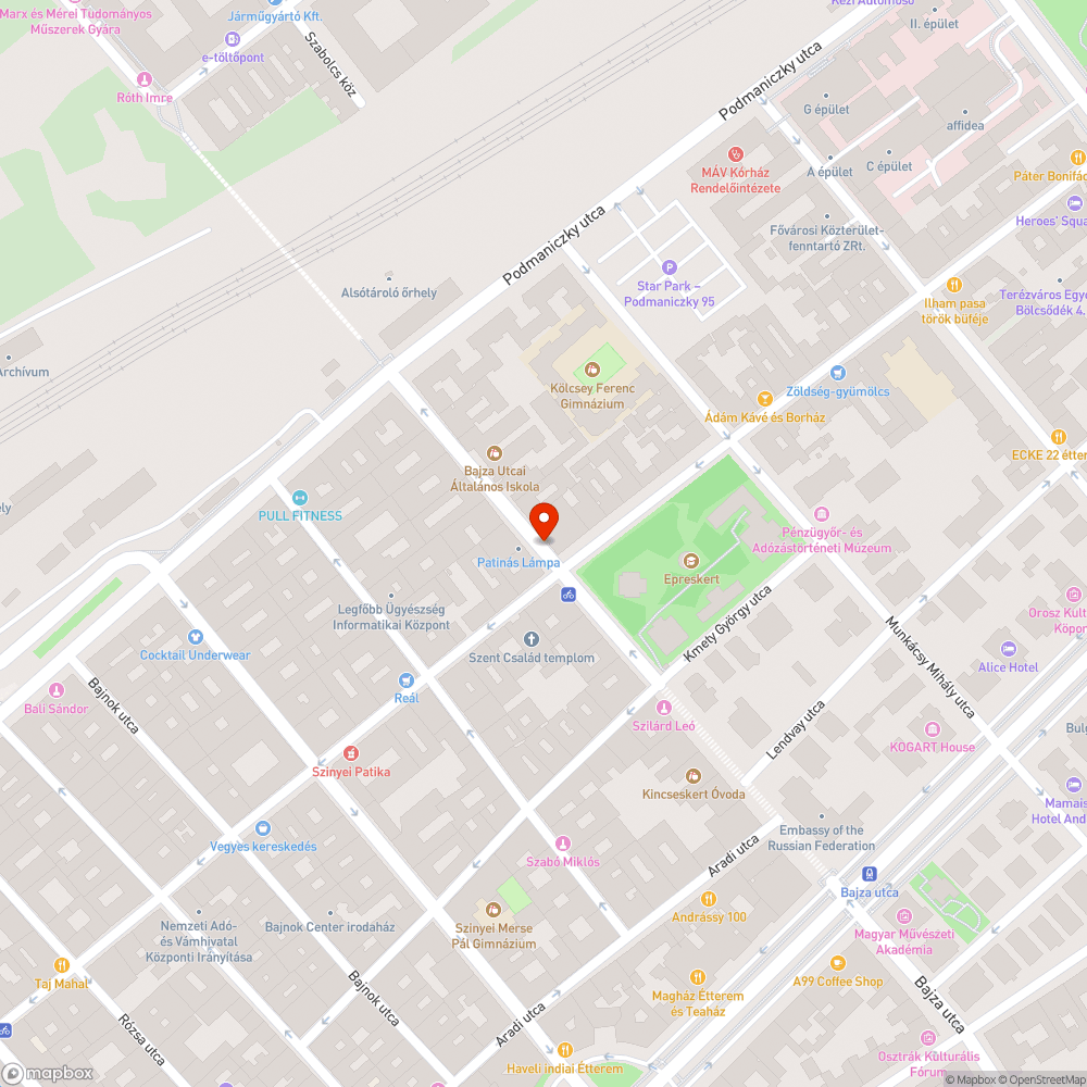 Törmelék a parkolósávban bejelentés helye