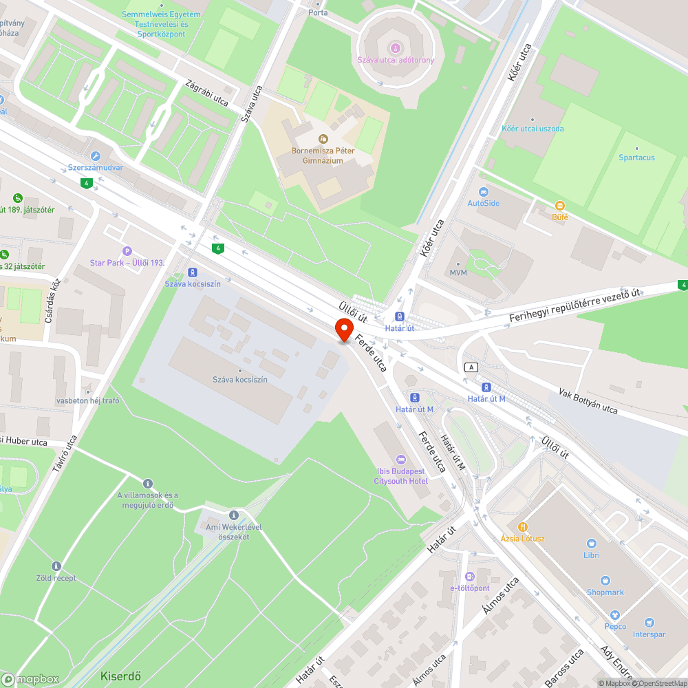 Rozsdálló aknafedél bejelentés helye