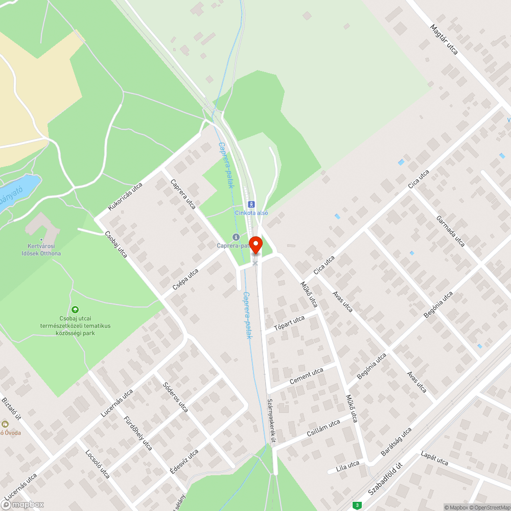 Elhízott jegy bejelentés helye