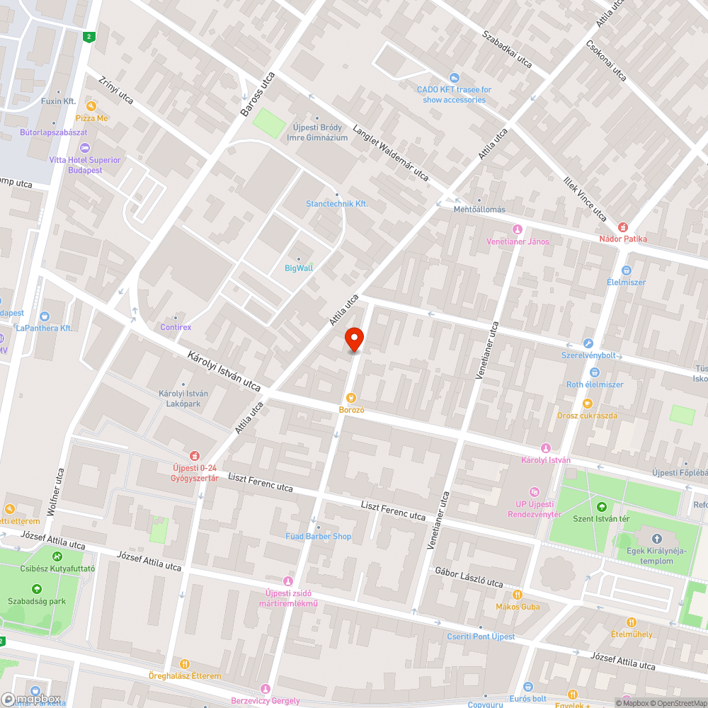 Ruhák a járdán bejelentés helye