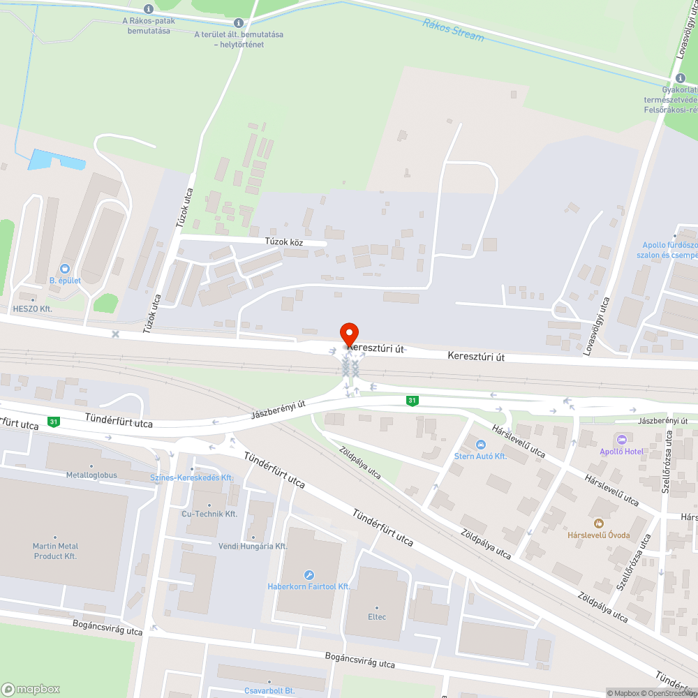 elgazosodott kereszteződés bejelentés helye