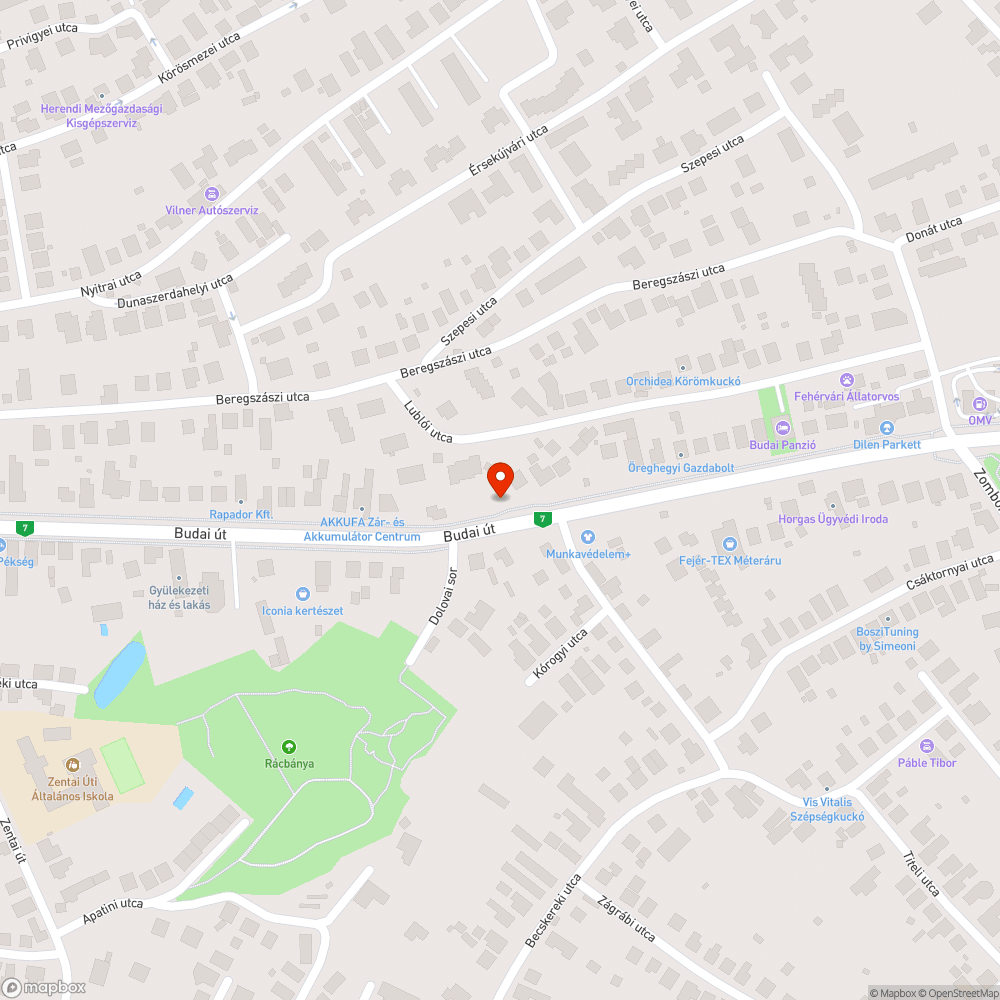 Hiányos burkolat bejelentés helye