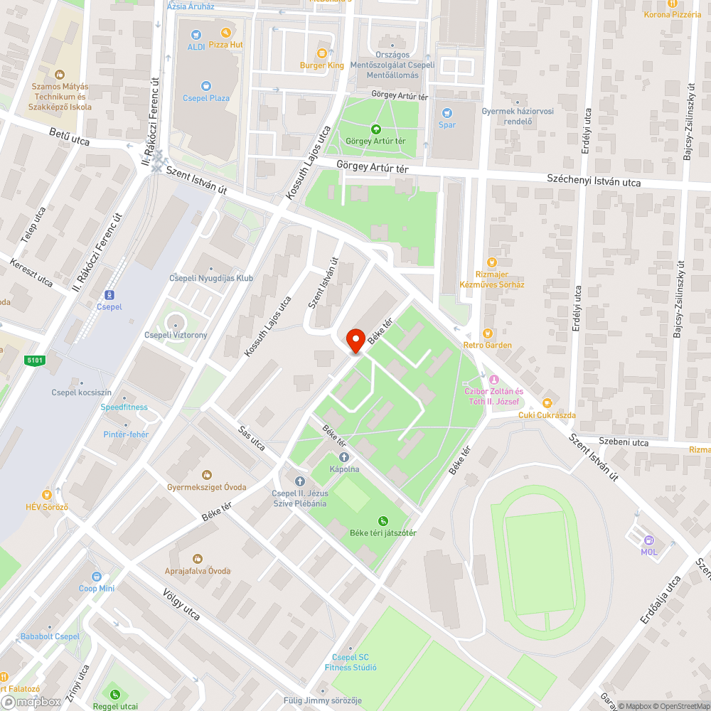 Szétmállott, kátyús felhajtó bejelentés helye