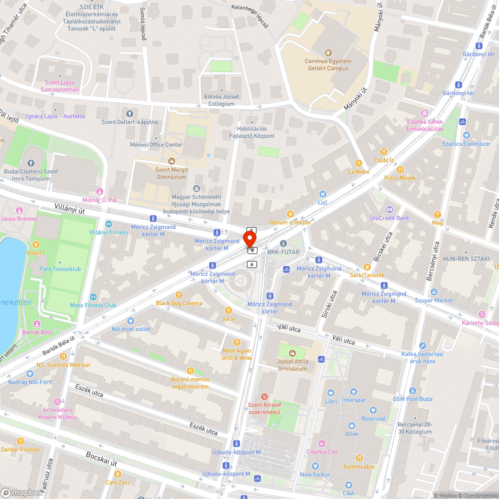 Firkás kijárat (Móricz) bejelentés helye