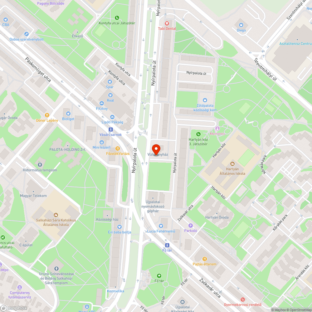 Elhagyott jármű bejelentés helye