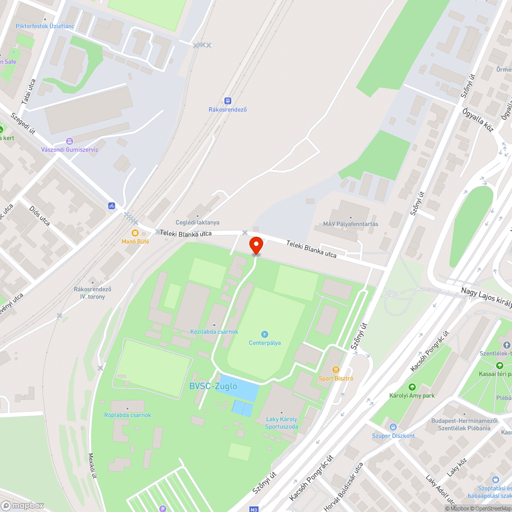 Kerékpárúton kátyú bejelentés helye