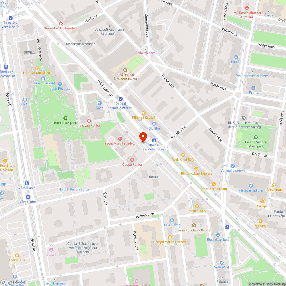 Óbuda Patika előtti játszótér ivókútja el van zárva bejelentés helye