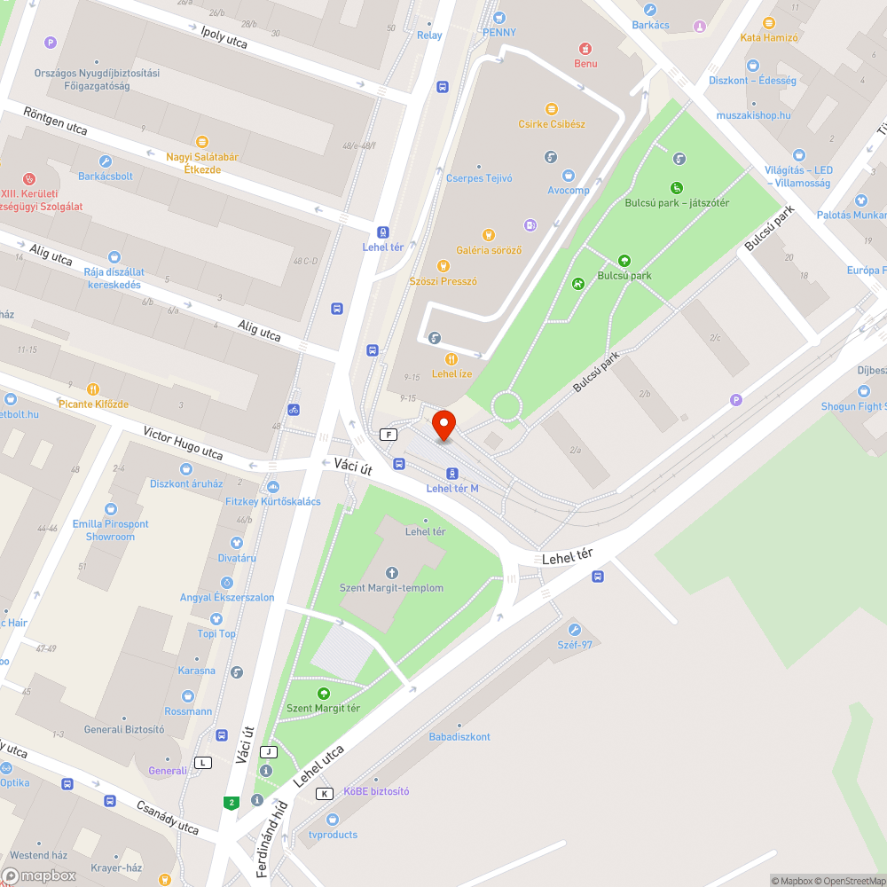 Kiálló fémdarabok a megállóhelyen bejelentés helye