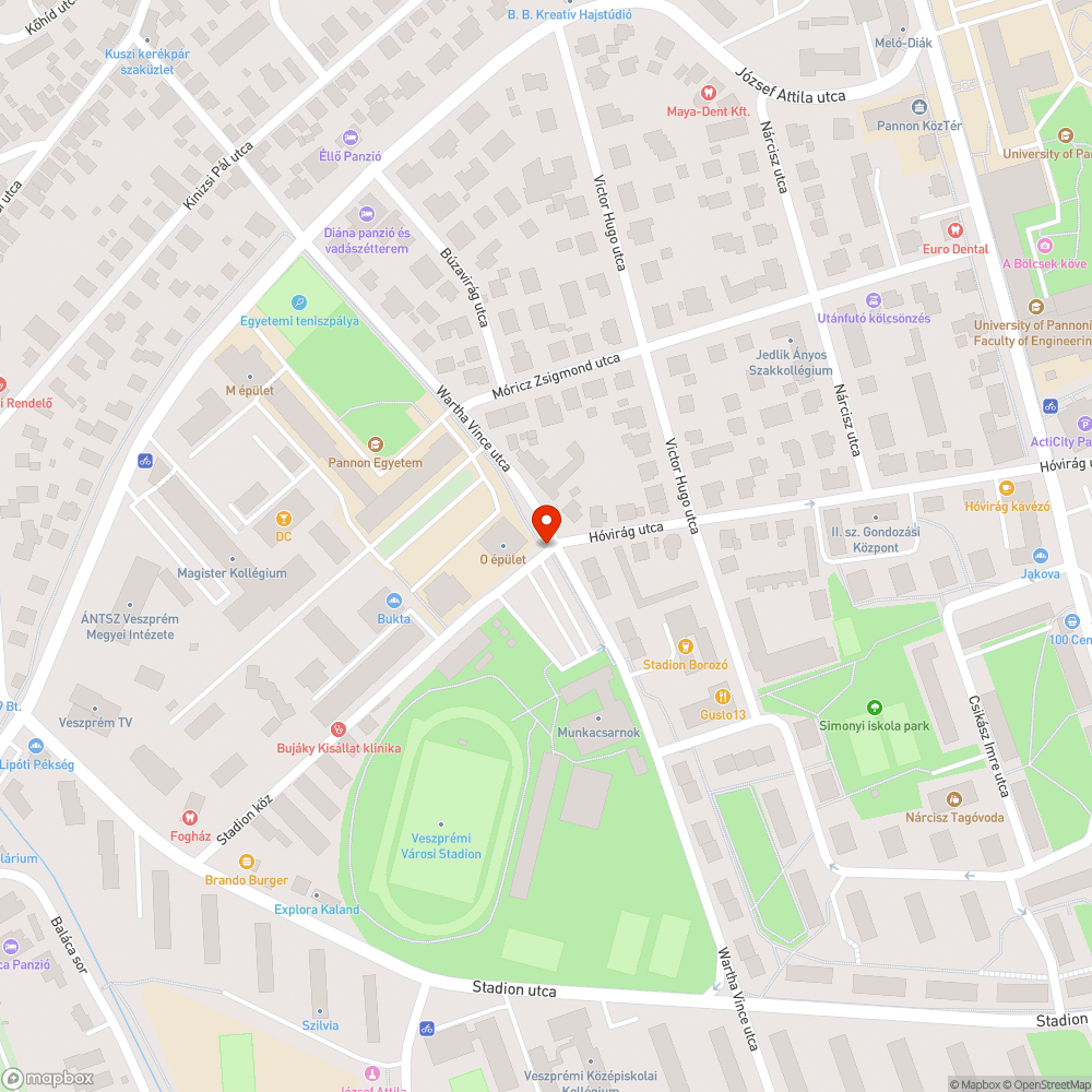 Kátyú a stadion utcai parkolónál bejelentés helye