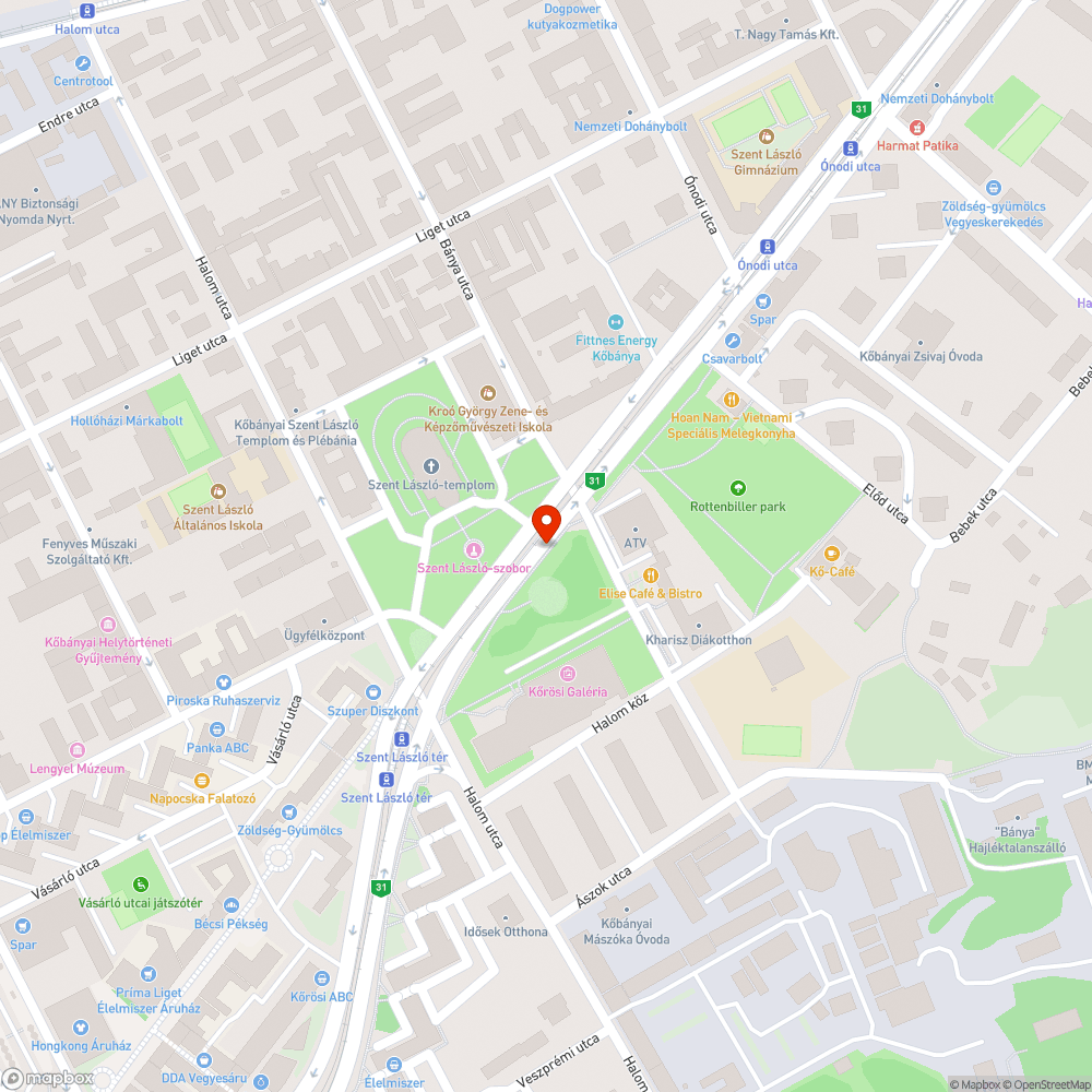 Üres fahely bejelentés helye