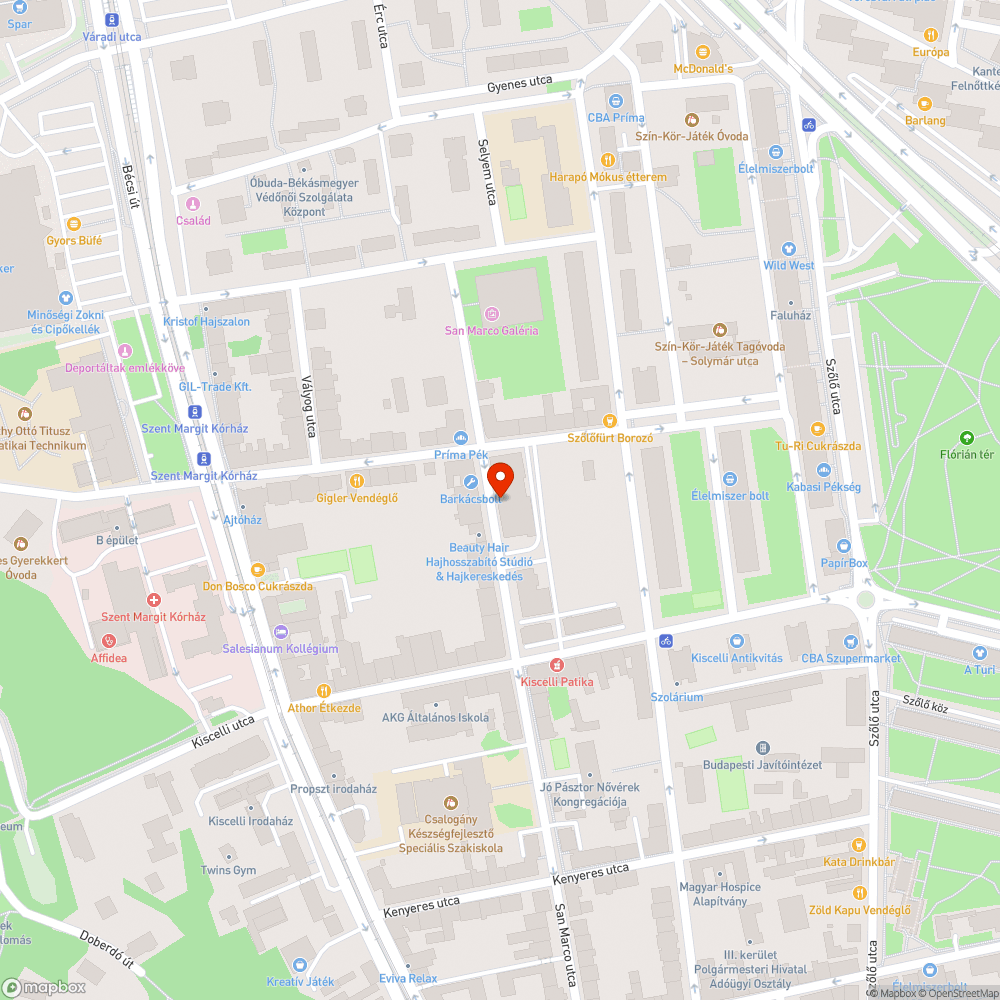 Rendszám nélküli autó a San Marco utcában bejelentés helye