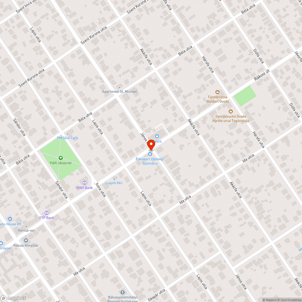 Rozsdás utasvárók (János utca) bejelentés helye