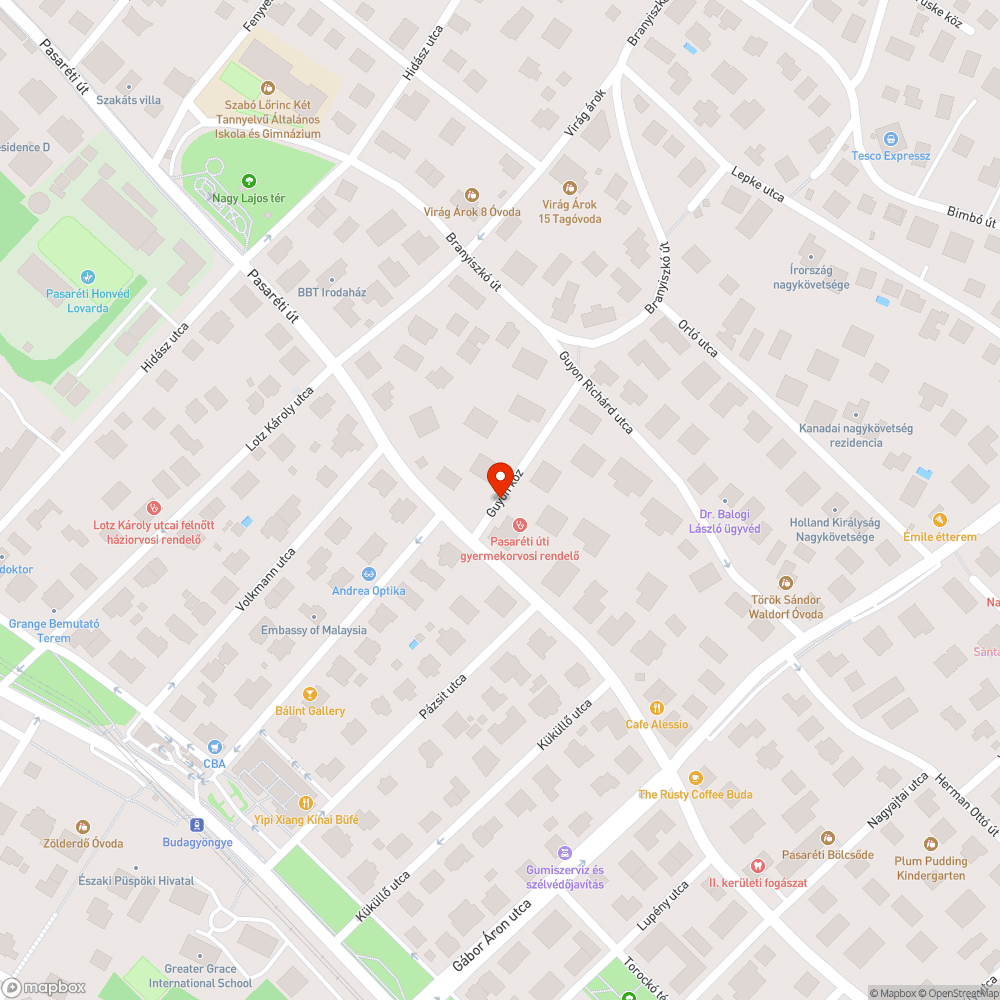 Kidőlt oszlop bejelentés helye