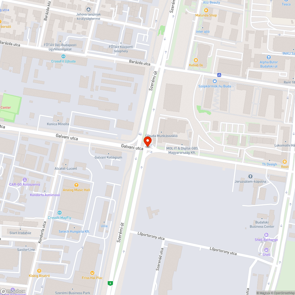 Kavicsok a Galvani/Szerémi sarkán bejelentés helye