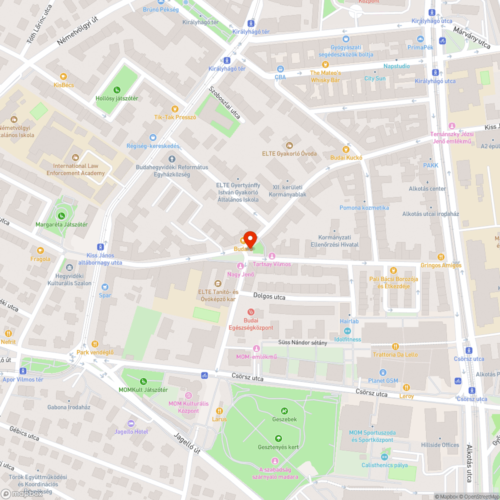 Kiss János altábornagy utca - Nagy Jenő utca forgalomtechnika felülvizsgálata bejelentés helye