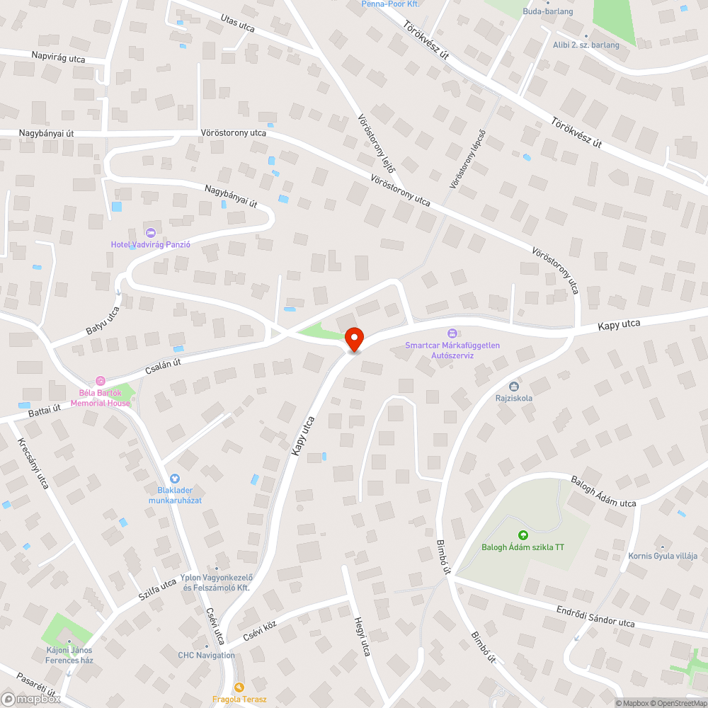 Járdahiba bejelentés helye