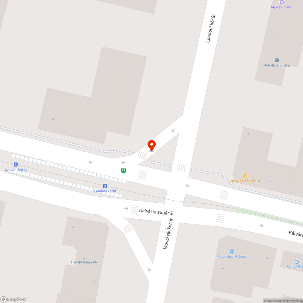 Hibás aknafedél a járdaszigeten bejelentés helye