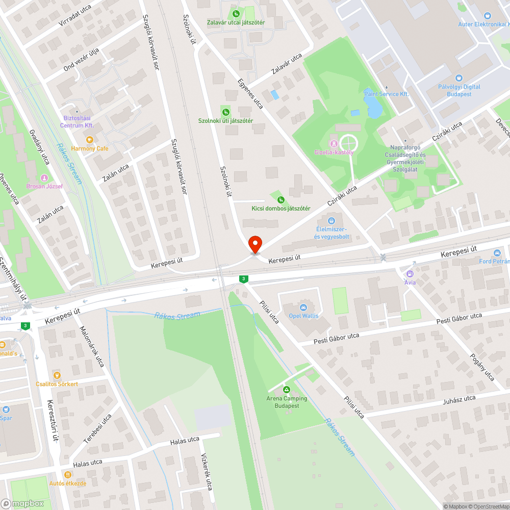 Kidőlt tábla bejelentés helye