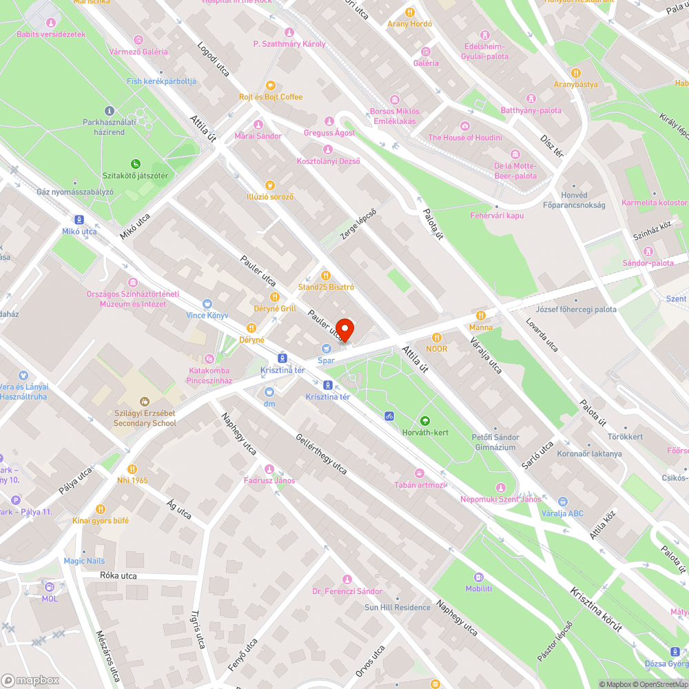 Lezárt kerékpárút és járda bejelentés helye