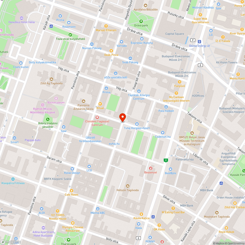 Kidőlt poller a Tutaj u. sarkán bejelentés helye