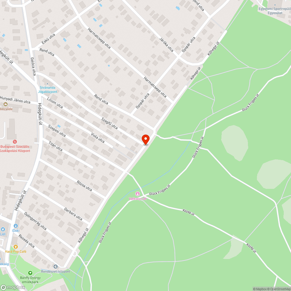 Feltöredezett ùtfelület bejelentés helye